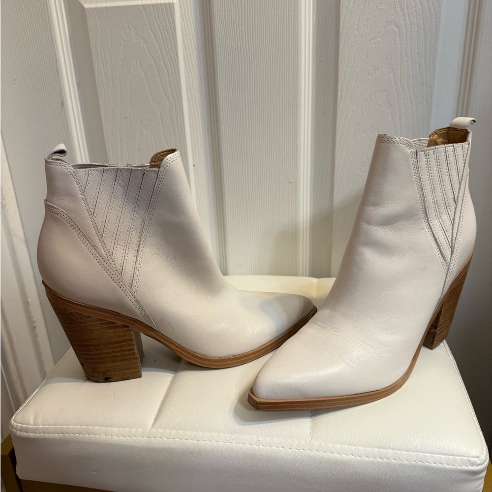 Women's White Ankle Boots